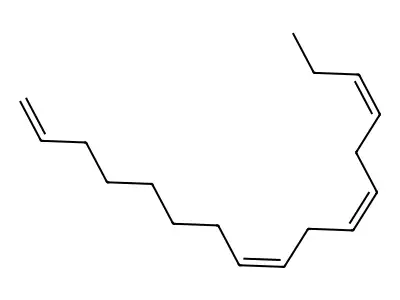 Heptadeca-1,8,11,14-tetraene structure