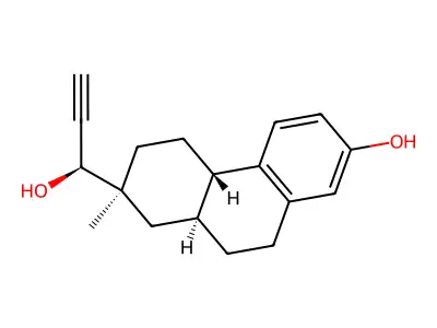 14,15-Secoestra-1,3,5(10)-trien-15-yne-3,17-diol structure