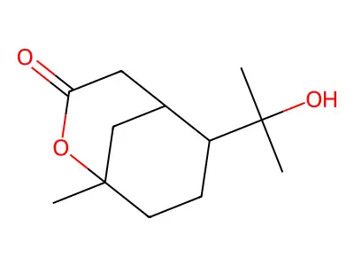 2-(2-Hydroxypropan-2-yl)-5-methyl-6-oxabicyclo[3.3.1]nonan-7-one structure