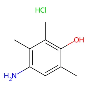 Phenol, 4-amino-2,3,6-trimethyl-, hydrochloride (1:1) structure
