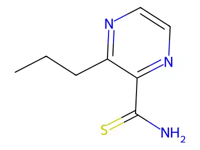 2-Pyrazinecarbothioamide, 3-propyl- structure