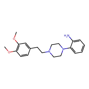 Piperazine, 1-(o-aminophenyl)-4-(3,4-dimethoxyphenethyl)- structure