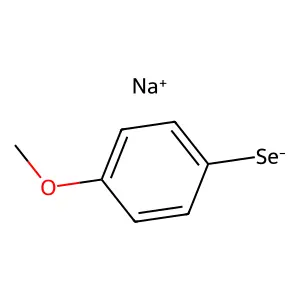p-Methoxybenzeneselenol, sodium salt structure