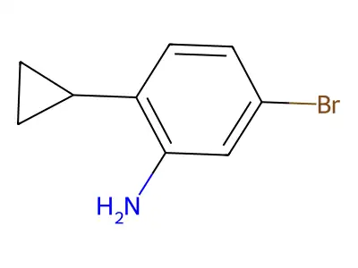 5-Bromo-2-cyclopropylaniline structure