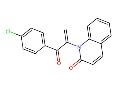 2(1H)-Quinolinone, 1-(1-(4-chlorobenzoyl)ethenyl)- structure