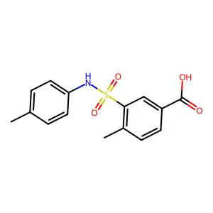 4-Methyl-3-[(4-methylphenyl)sulfamoyl]benzoic acid structure