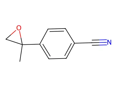 2-(4-Cyanophenyl)-2-methyloxirane structure