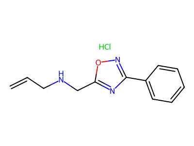 N-[(3-Phenyl-1,2,4-oxadiazol-5-YL)methyl]-2-propen-1-amine hydrochloride structure