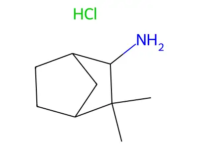 3,3-Dimethylbicyclo[2.2.1]heptan-2-amine hydrochloride structure