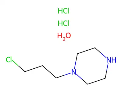 1-(3-Chloropropyl)piperazine dihydrochloride monohydrate structure
