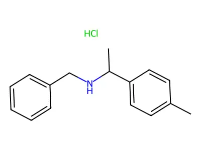Benzyl-(1-p-tolylethyl)amine hydrochloride structure