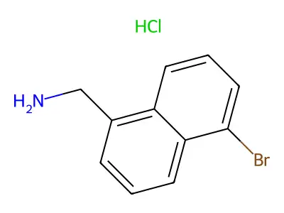 (5-bromonaphthalen-1-yl)methanamine Hydrochloride structure