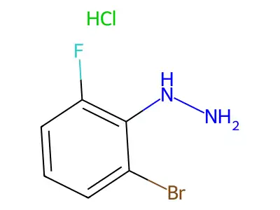 (2-Bromo-6-fluorophenyl)hydrazine hydrochloride structure