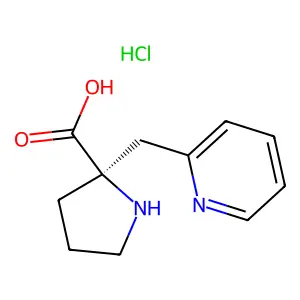 (R)-alpha-(2-pyridinylmethyl)-proline-2HCl structure
