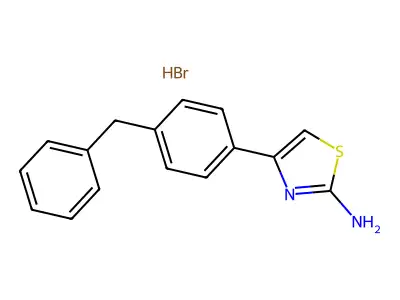4-(4-Benzylphenyl)thiazol-2-amine structure