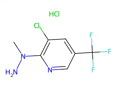 3-Chloro-2-(1-methylhydrazino)-5-(trifluoromethyl)pyridine hydrochloride structure