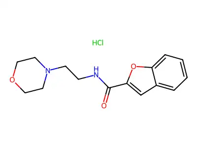 Benzofuran-2-carboxylic acid (2-morpholin-4-yl-ethyl)-amide structure