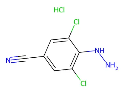 3,5-Dichloro-4-hydrazinylbenzonitrile hydrochloride structure
