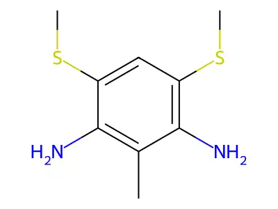 Dimethylthiotoluenediamine structure