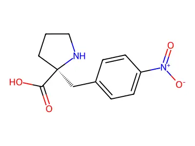 2-[(4-Nitrophenyl)methyl]-D-proline structure