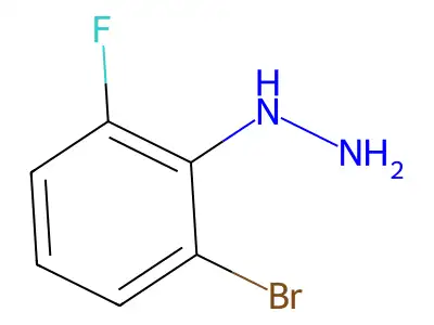 (2-Bromo-6-fluorophenyl)hydrazine structure