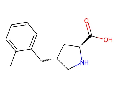 (2S,4R)-4-(2-Methylbenzyl)pyrrolidine-2-carboxylic acid structure
