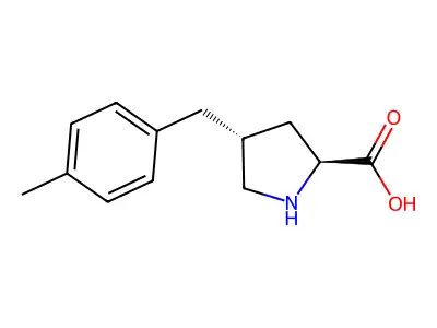 (2S,4R)-4-(4-Methylbenzyl)pyrrolidine-2-carboxylic acid structure
