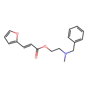 2-(Methyl(phenylmethyl)amino)ethyl (2E)-3-(2-furanyl)-2-propenoate structure