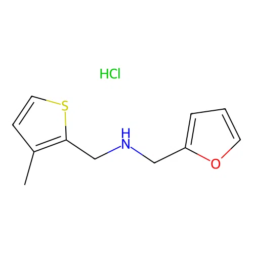1-(Furan-2-yl)-N-((3-methylthiophen-2-yl)methyl)methanamine hydrochloride structure