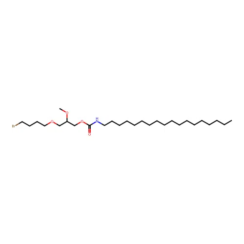 3-(4-Bromobutoxy)-2-methoxypropyl N-octadecylcarbamate structure