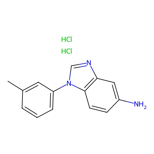 1-(3-methylphenyl)-1H-benzimidazol-5-amine dihydrochloride structure