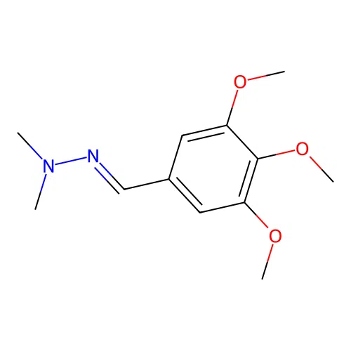 N-methyl-N-[(3,4,5-trimethoxyphenyl)methylideneamino]methanamine structure