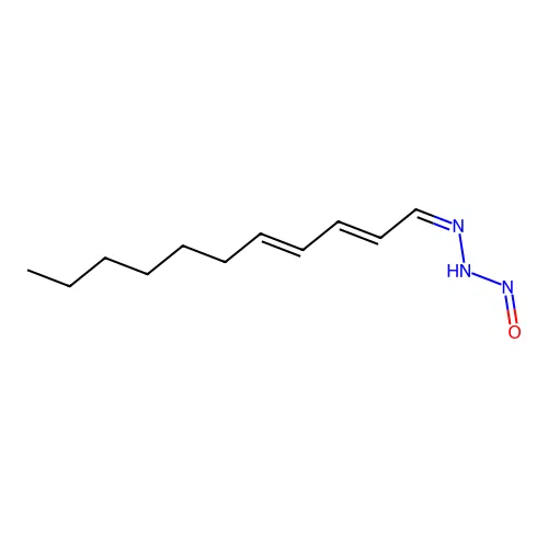 N-[(Z)-[(2E,4E)-undeca-2,4-dienylidene]amino]nitrous amide structure