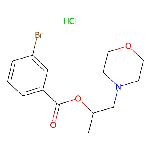 1-Methyl-2-(4-morpholinyl)ethyl 3-bromobenzoate hydrochloride structure