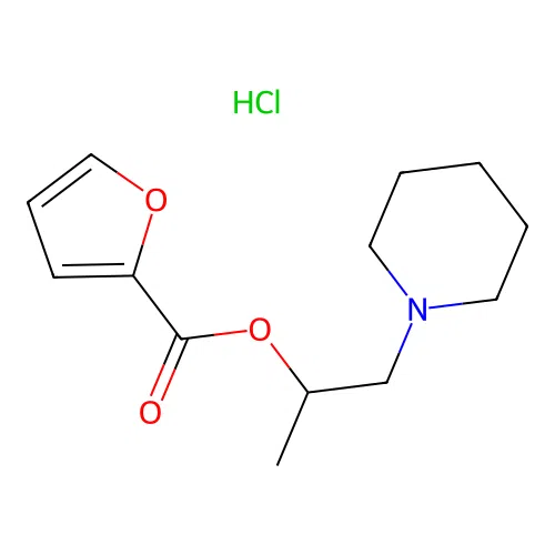 Furan-2-carboxylic acid 1-methyl-2-piperidin-1-yl-ethyl ester structure