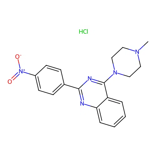 4-(4-methylpiperazin-1-yl)-2-(4-nitrophenyl)quinazoline Hydrochloride structure
