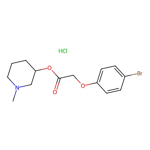 1-Methylpiperidin-3-YL 2-(4-bromophenoxy)acetate hydrochloride structure