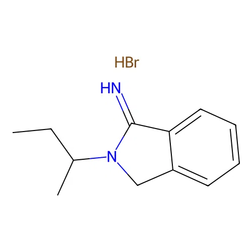 2-Sec-butyl-1-isoindolinimine hydrobromide structure
