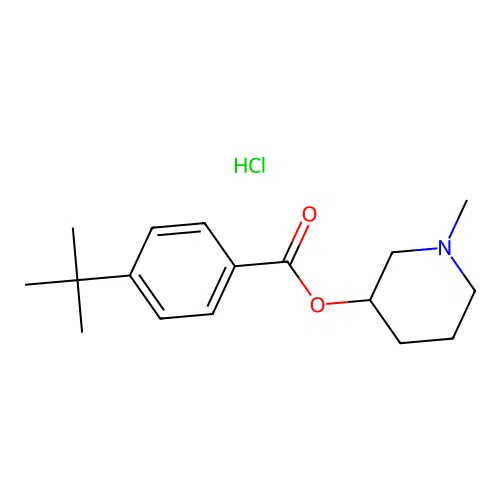 1-Methylpiperidin-3-yl 4-(tert-butyl)benzoate hydrochloride structure
