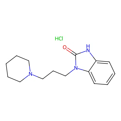 1-(3-(piperidin-1-yl)propyl)-1H-benzo[d]imidazol-2(3H)-one hydrochloride structure