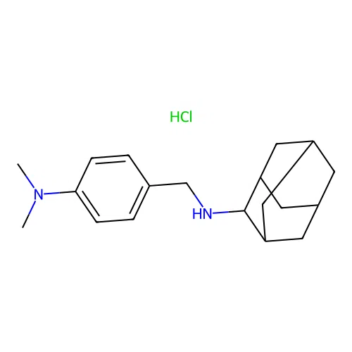 N-[4-(dimethylamino)benzyl]-2-adamantanamine hydrochloride structure