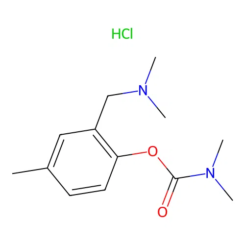 2-((Dimethylamino)methyl)-4-methylphenyl dimethylcarbamate hydrochloride structure