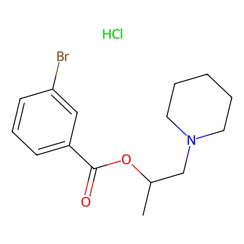 1-(Piperidin-1-YL)propan-2-YL 3-bromobenzoate hydrochloride structure