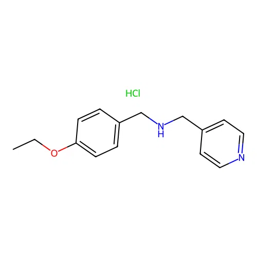 1-(4-ethoxyphenyl)-{N}-(pyridin-4-ylmethyl)methanamine structure