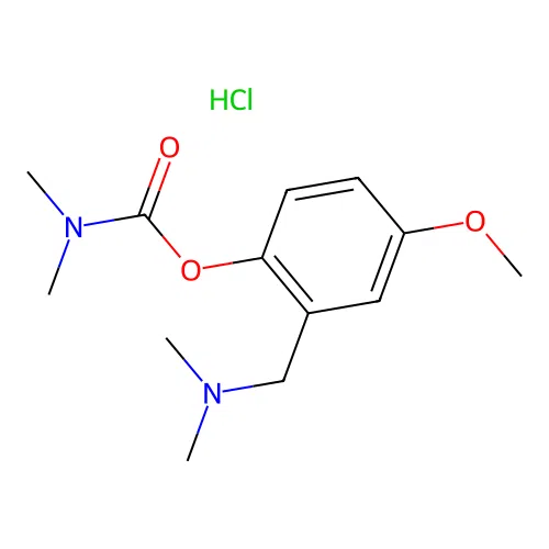 2-[(Dimethylamino)methyl]-4-methoxyphenyl dimethylcarbamate hydrochloride structure