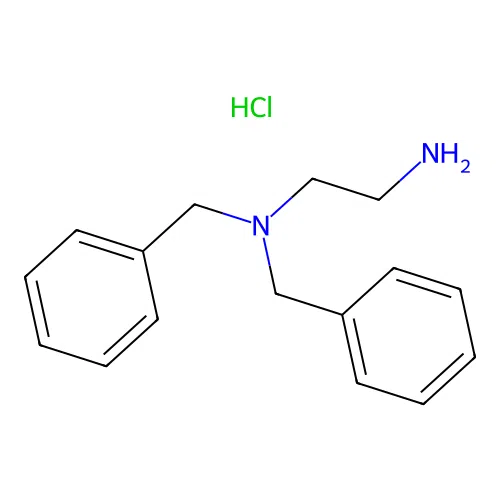N,N-dibenzylethylenediamine hydrochloride structure