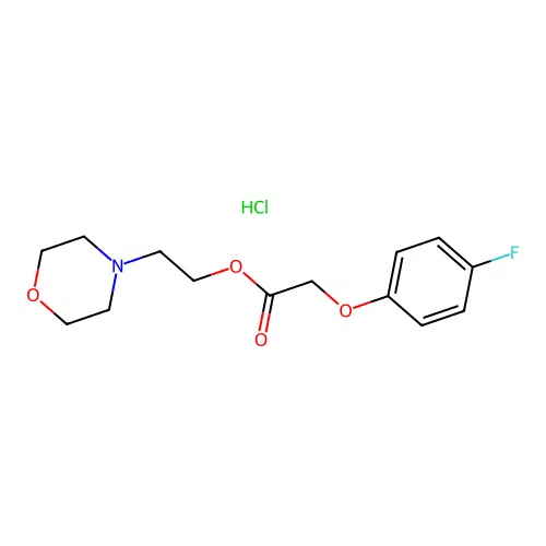 2-Morpholinoethyl 2-(4-fluorophenoxy)acetate hydrochloride structure