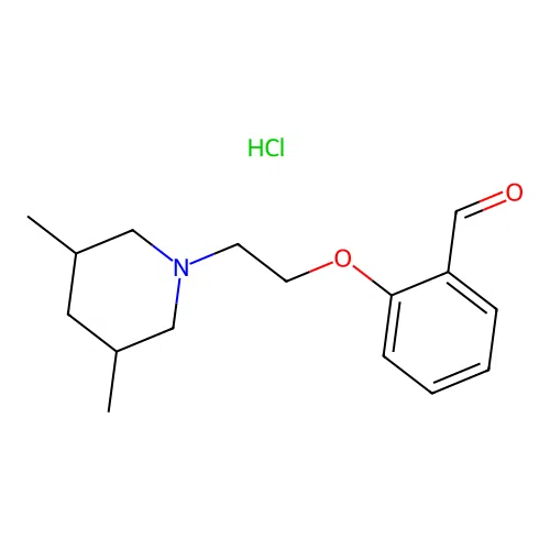 2-[2-(3,5-Dimethyl-1-piperidinyl)ethoxy]benzaldehyde hydrochloride structure