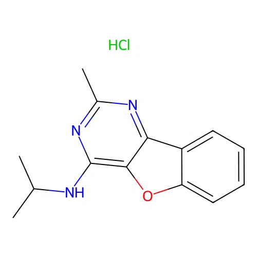N-isopropyl-2-methylbenzofuro[3,2-d]pyrimidin-4-amine hydrochloride structure