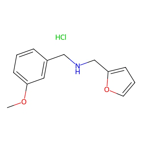 [(Furan-2-yl)methyl][(3-methoxyphenyl)methyl]amine hydrochloride structure